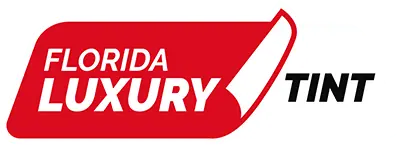 Logotipo Florida Luxury Tint blanco